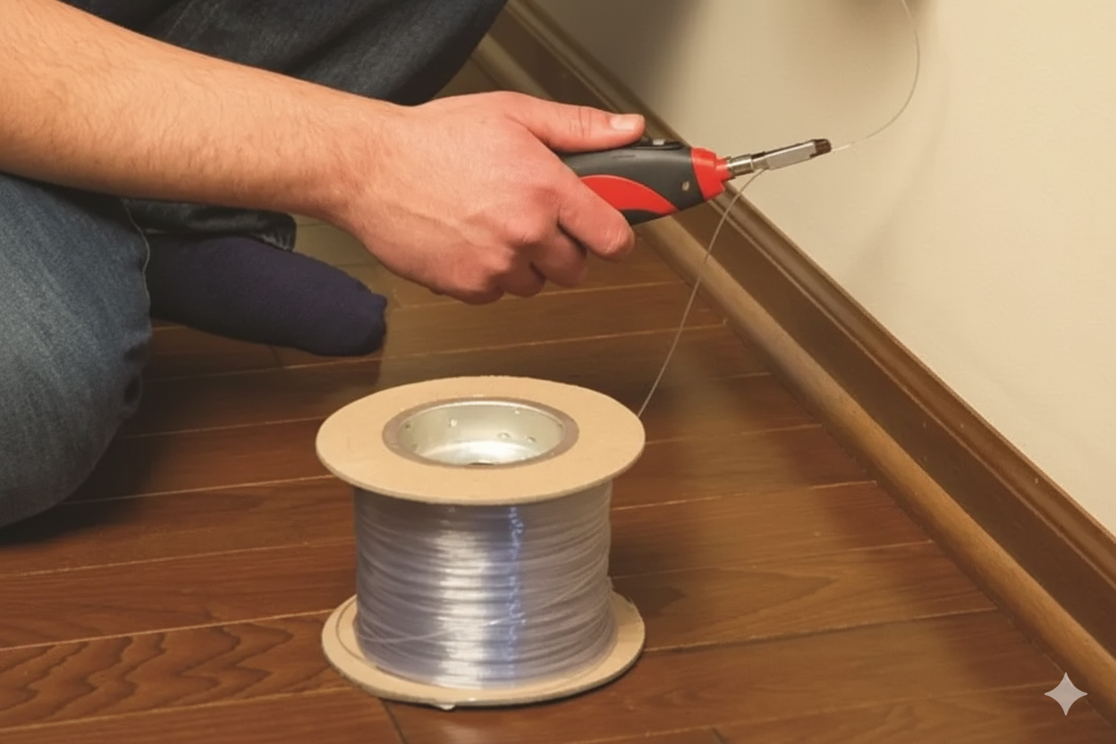 Hvordan installere Ftth usynlig fiberoptisk kabel?
