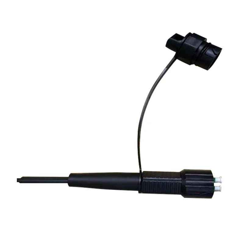 Duplex LC/UPC vanntett runde kabel optiske fiberlappledninger (Accord Mini DLC Connector)