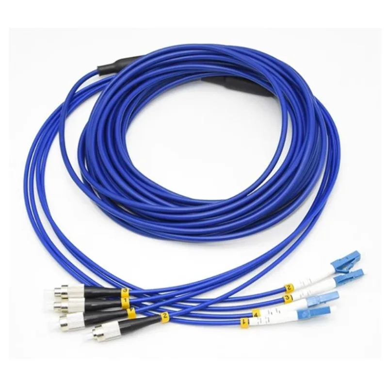 Quad FC/UPC-LC/UPC gnagerfast dielektriske lappledninger